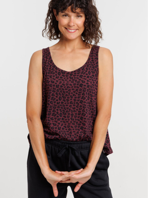 Débardeur léopard femme