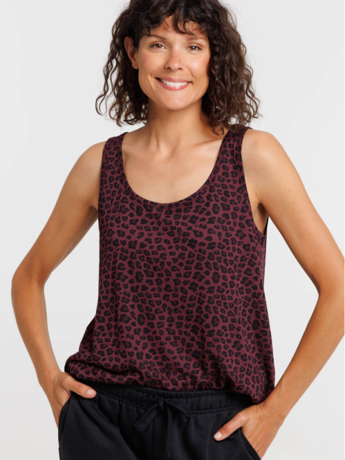 Débardeur léopard femme