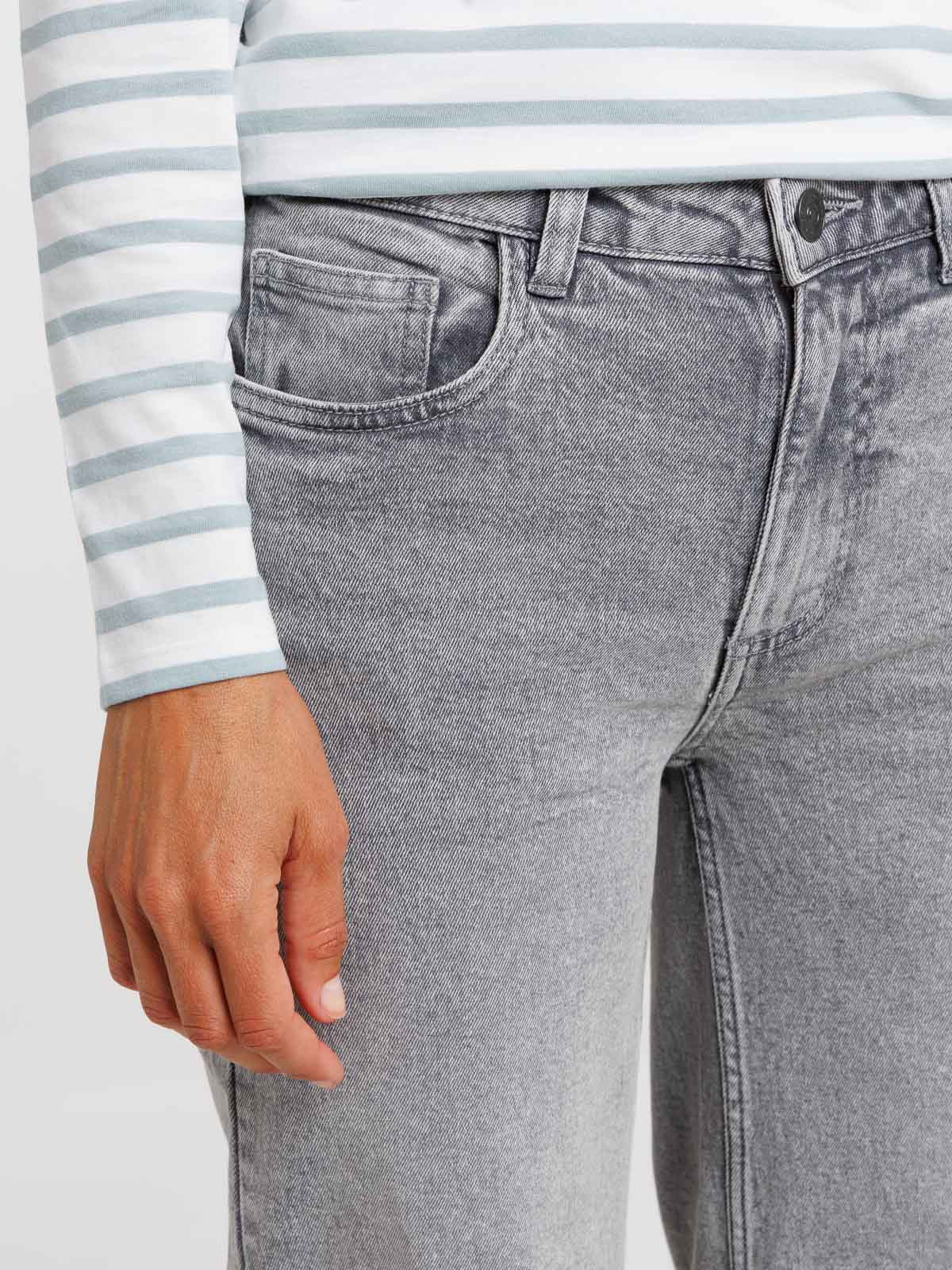 Jean wide leg snow grey femme Jean wide leg snow grey femme
