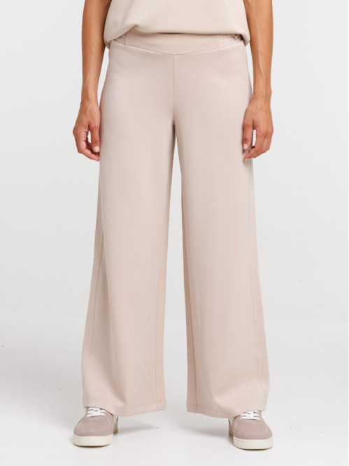 Pantalon large scuba femme