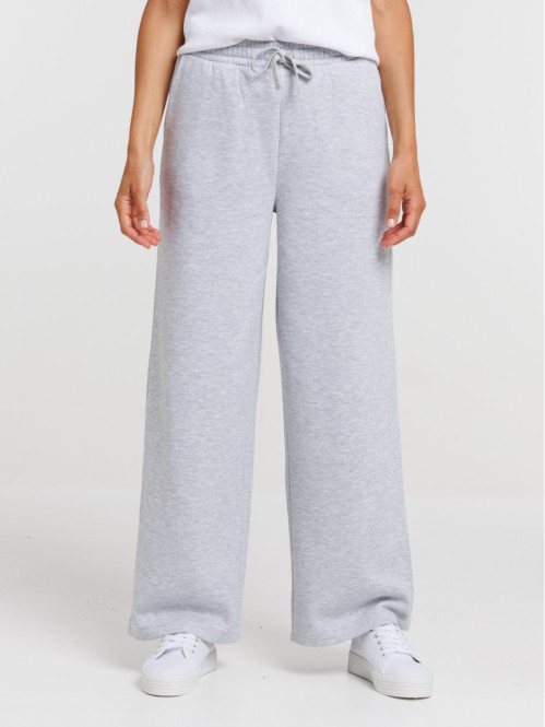 Jogging large gris clair...
