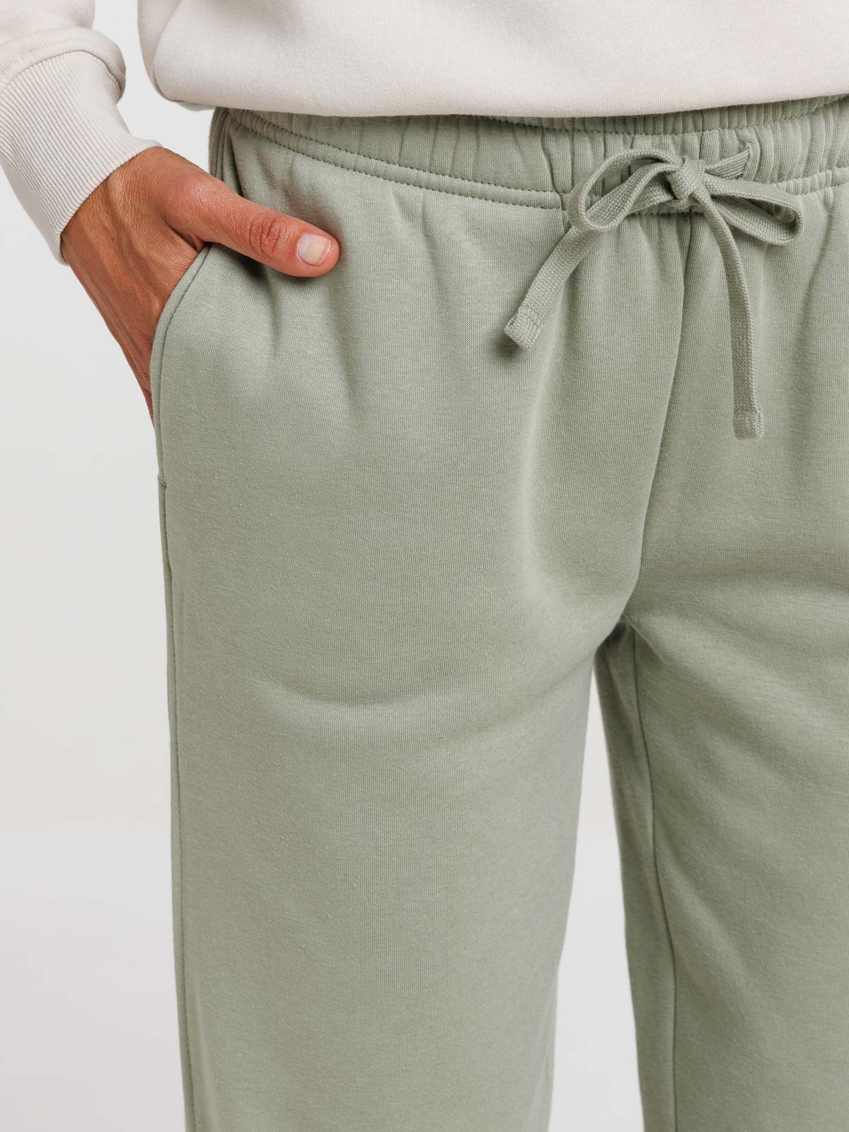 Pantalon de jogging mousse clair femme