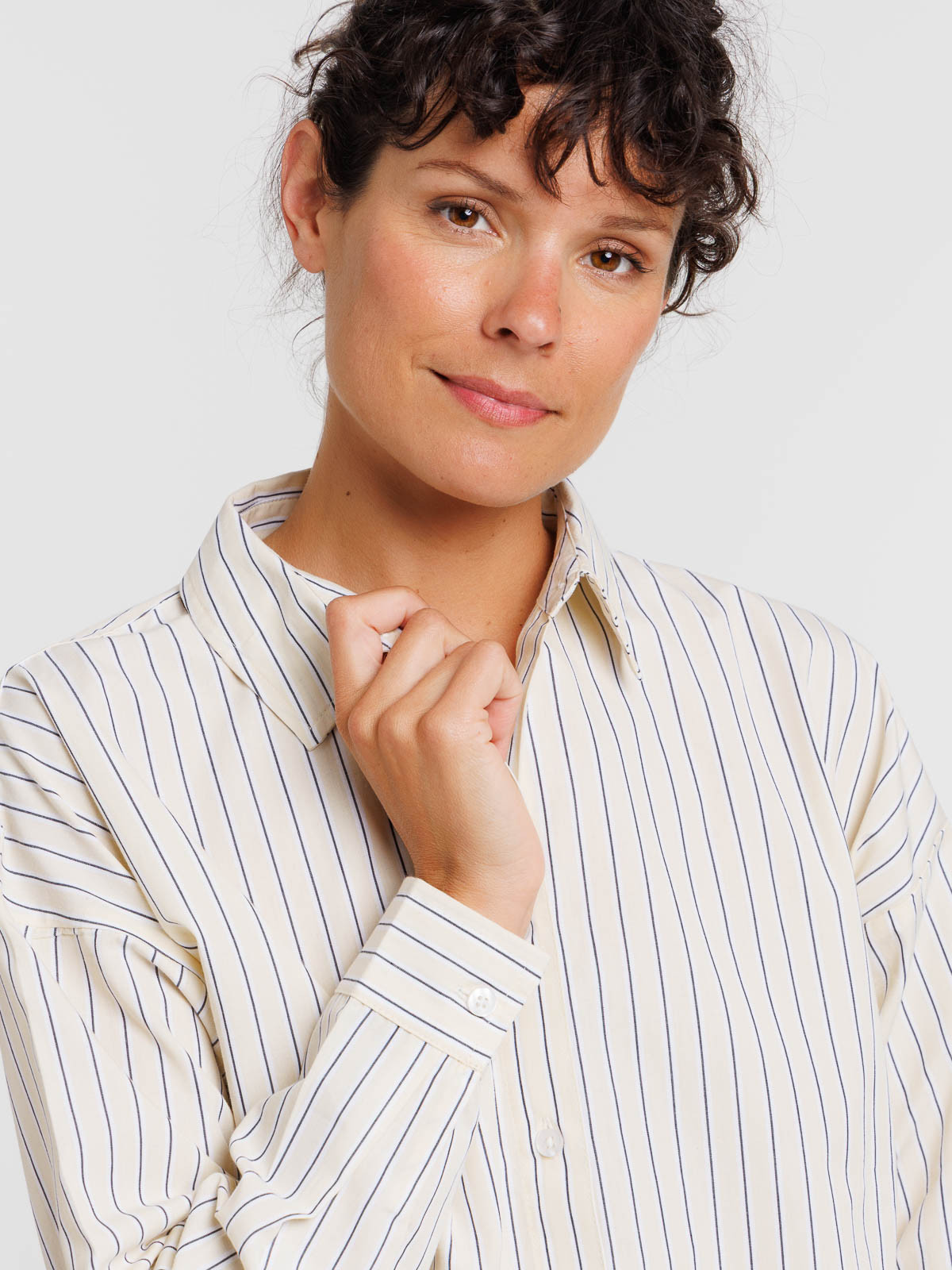 Chemise manches longues rayée femme Chemise manches longues rayée femme