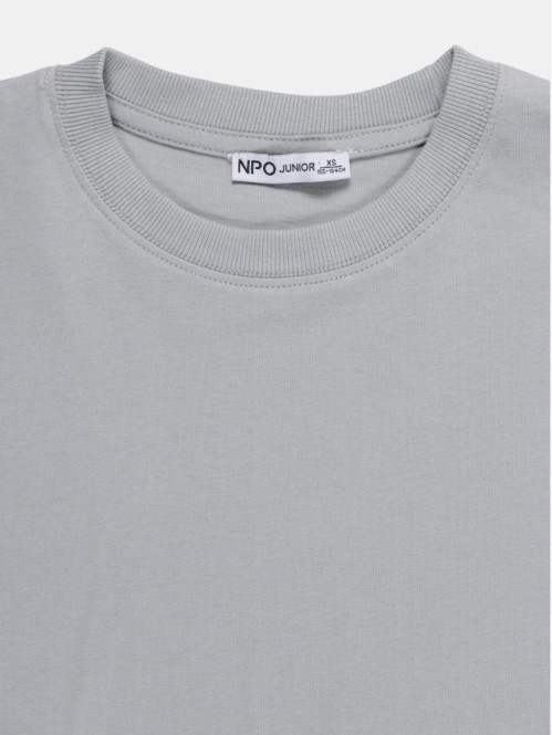 T-shirt uni gris garçon (XXS-M) T-shirt uni gris garçon (XXS-M)