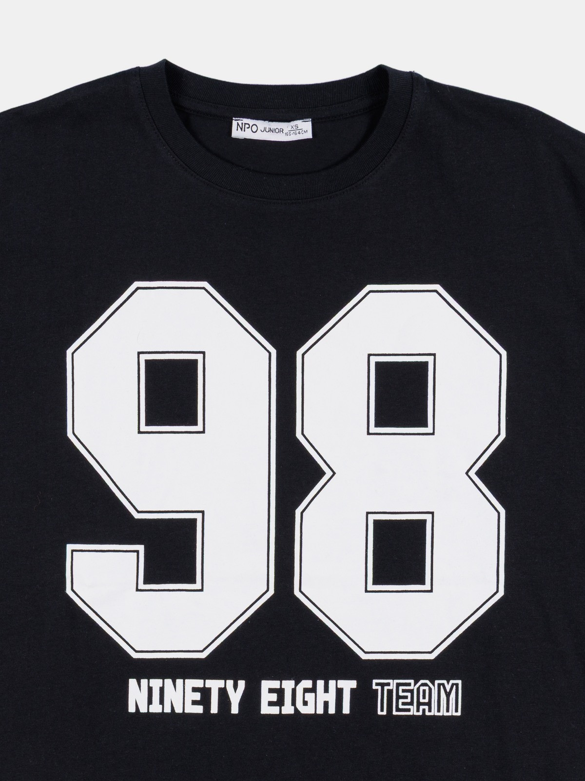 T-shirt noir 98 team garçon (XXS-M) T-shirt noir 98 team garçon (XXS-M)