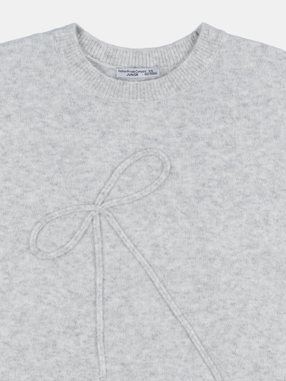 Pull motif noeud fille (XXS-M) Pull motif noeud fille (XXS-M)