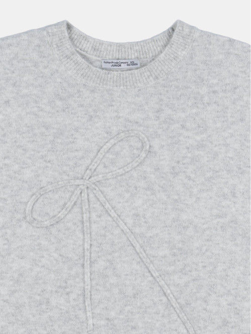 Pull motif noeud fille (XXS-M)