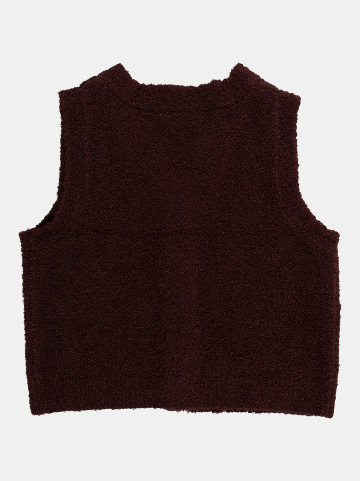 Gilet sans manches ébène fille (XXS-M) Gilet sans manches ébène fille (XXS-M)