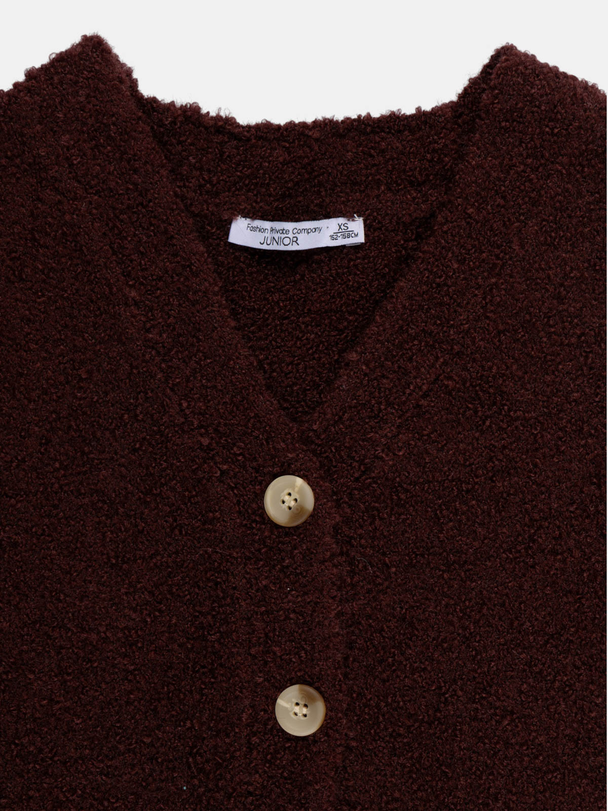 Gilet sans manches ébène fille (XXS-M) Gilet sans manches ébène fille (XXS-M)
