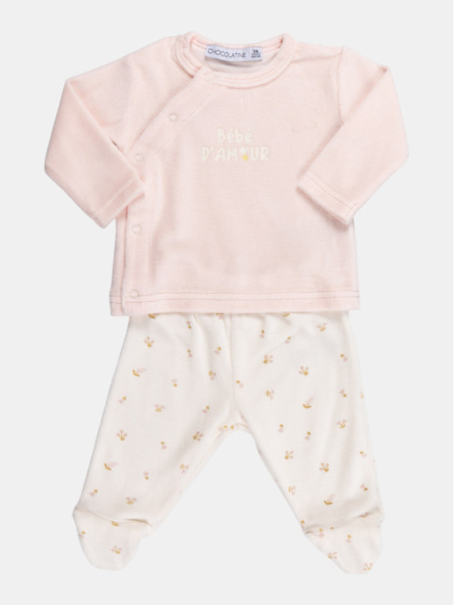 Pyjama bébé d'amour fille (0-9M)