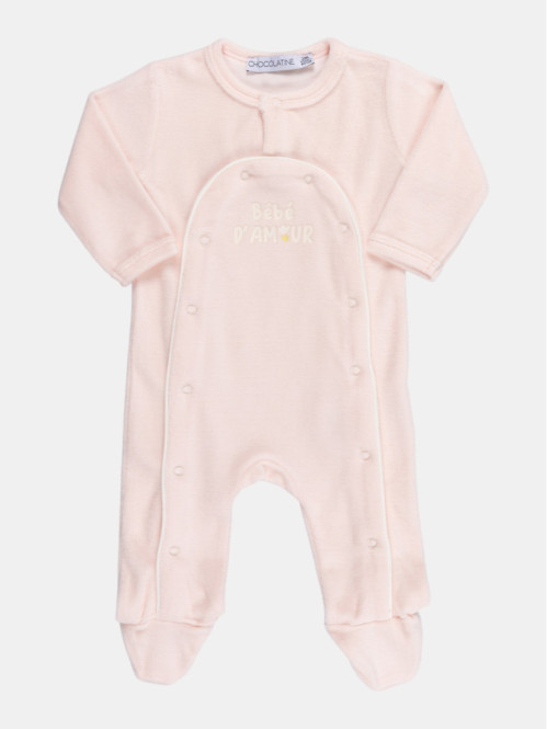 Dors-bien bébé d'amour fille (0-9M)
