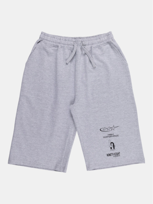 Bermuda gris clair chiné...