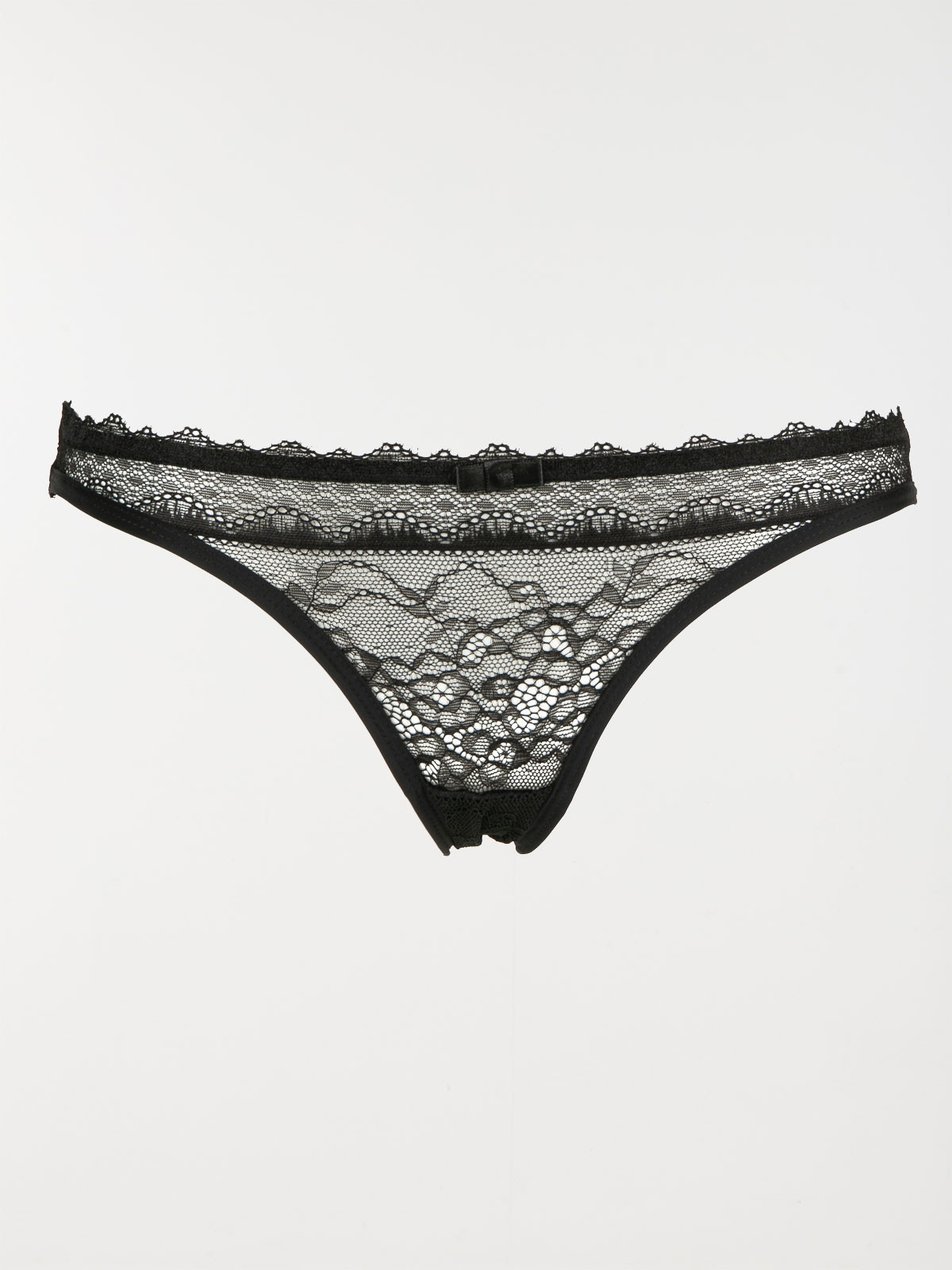 Culotte bi-matière noire femme (36-46)
