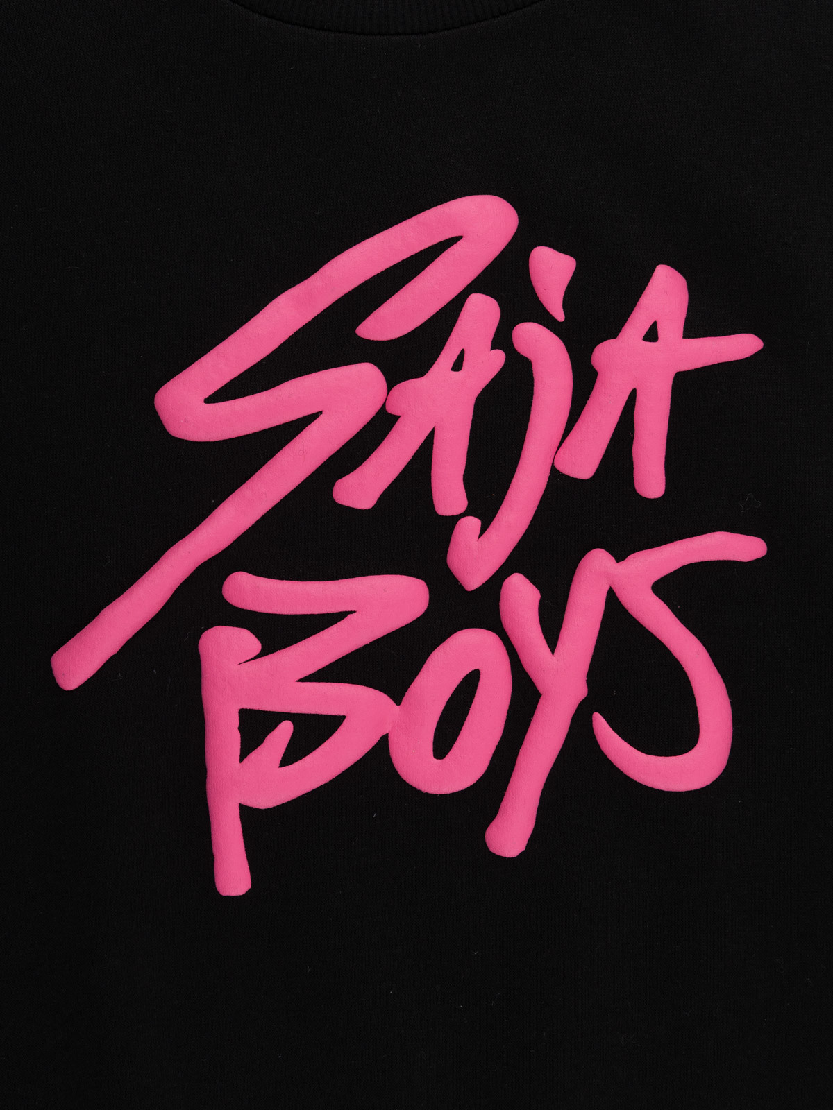Sweat noir Saja Boys fille (6-12A)