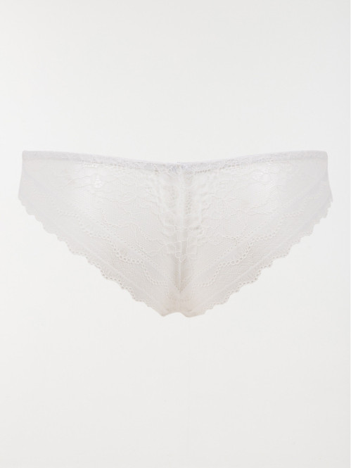 Tanga dentelle ivoire femme...