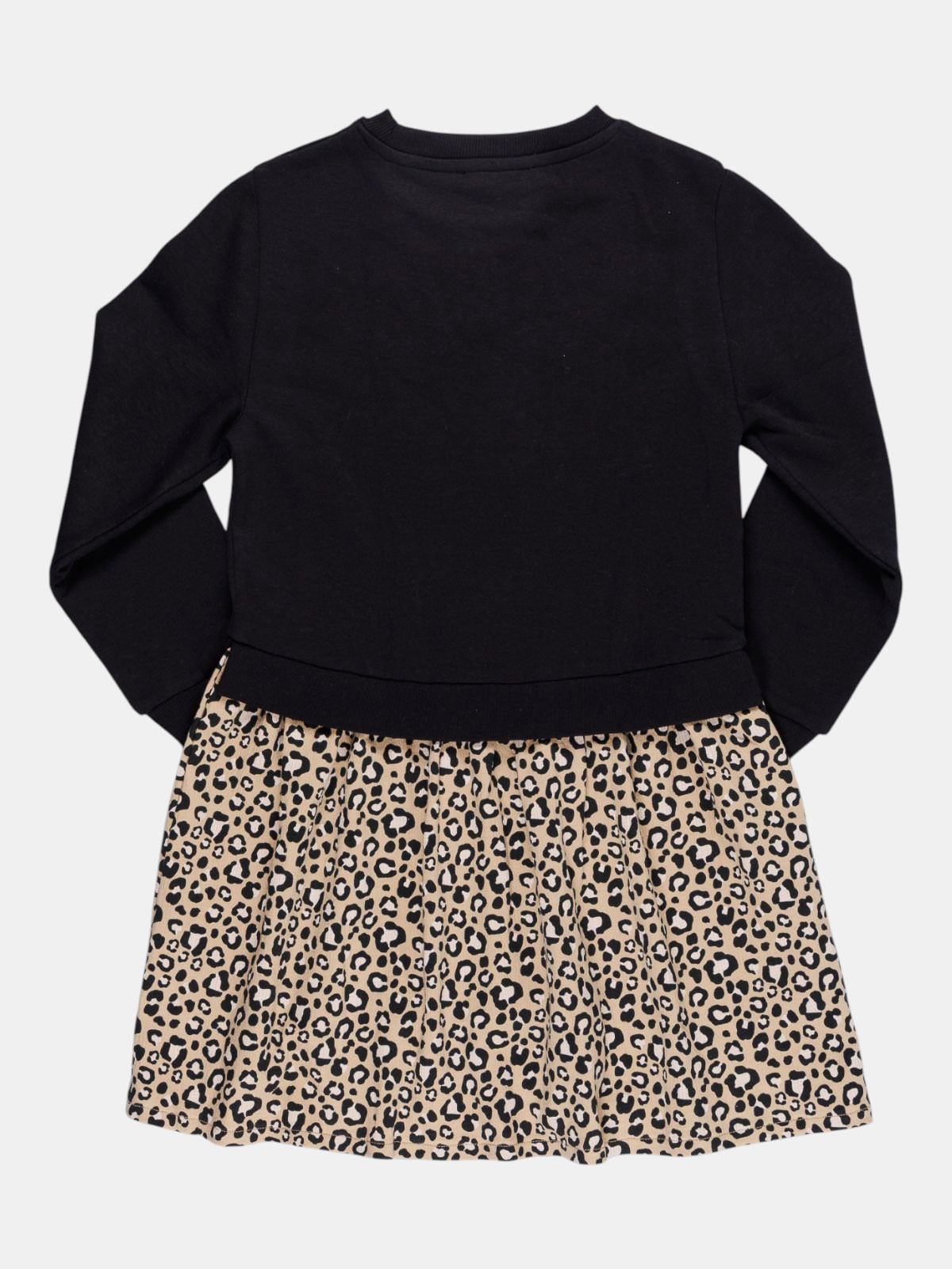 Robe léopard avec noeud fille (3-12A)
