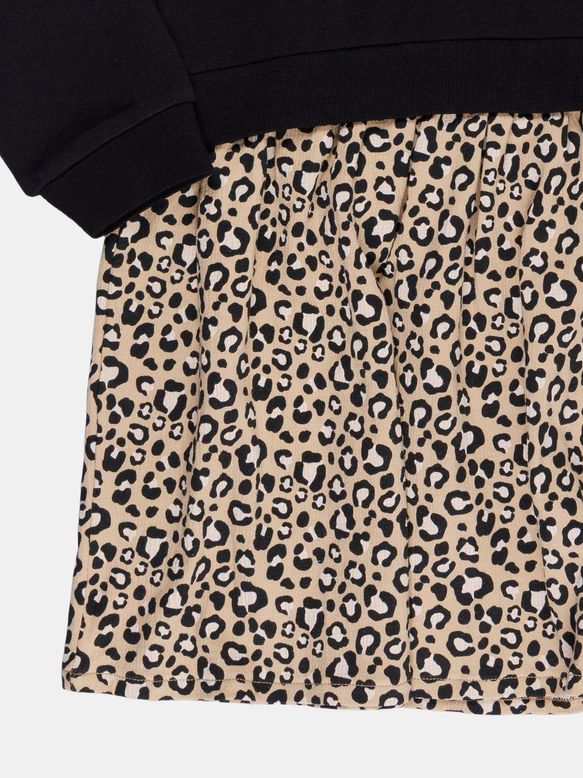 Robe léopard avec noeud fille (3-12A)