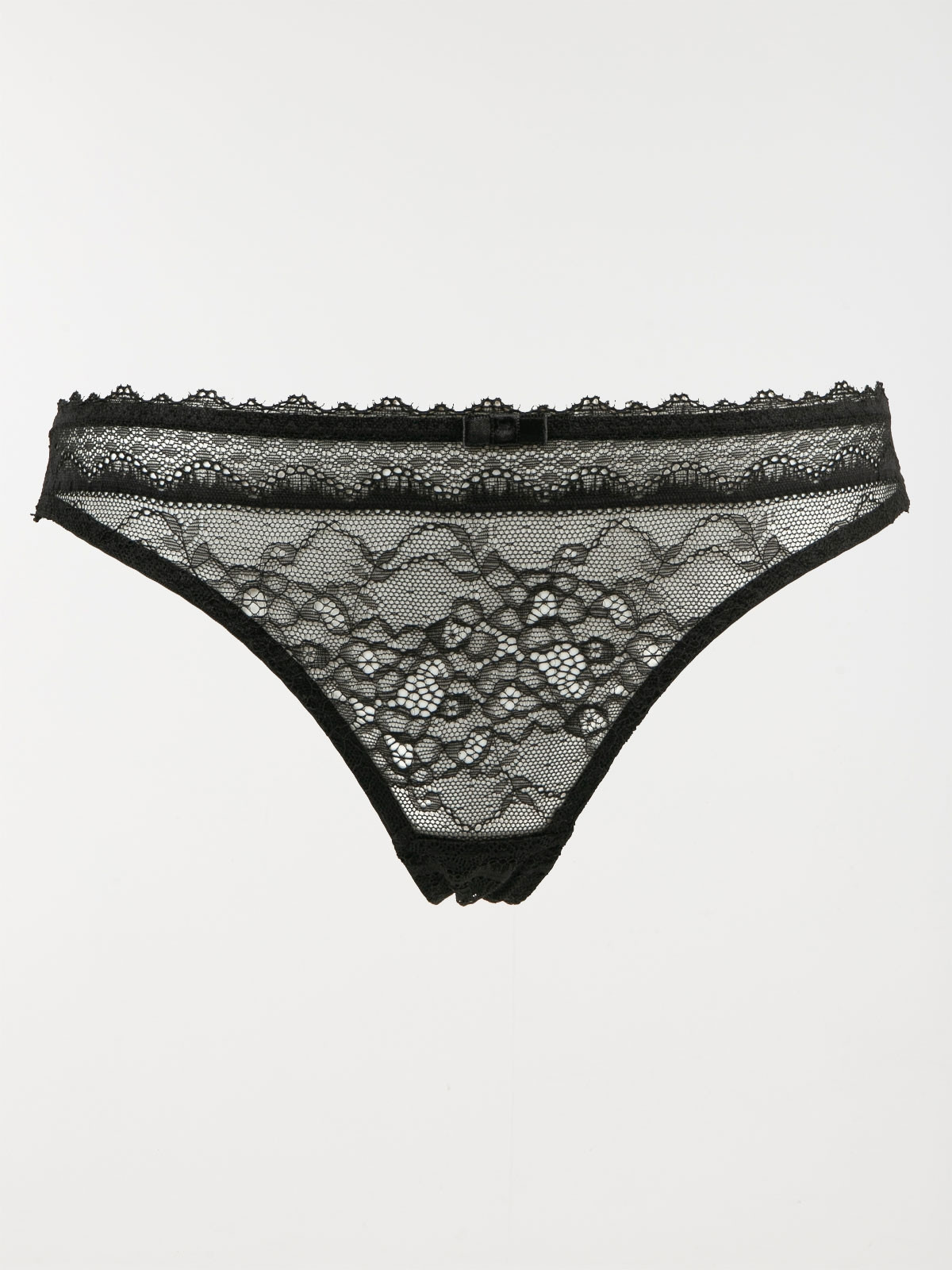 Tanga dentelle noir femme (34-46)