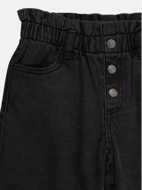 Jean mom noir lavé fille...