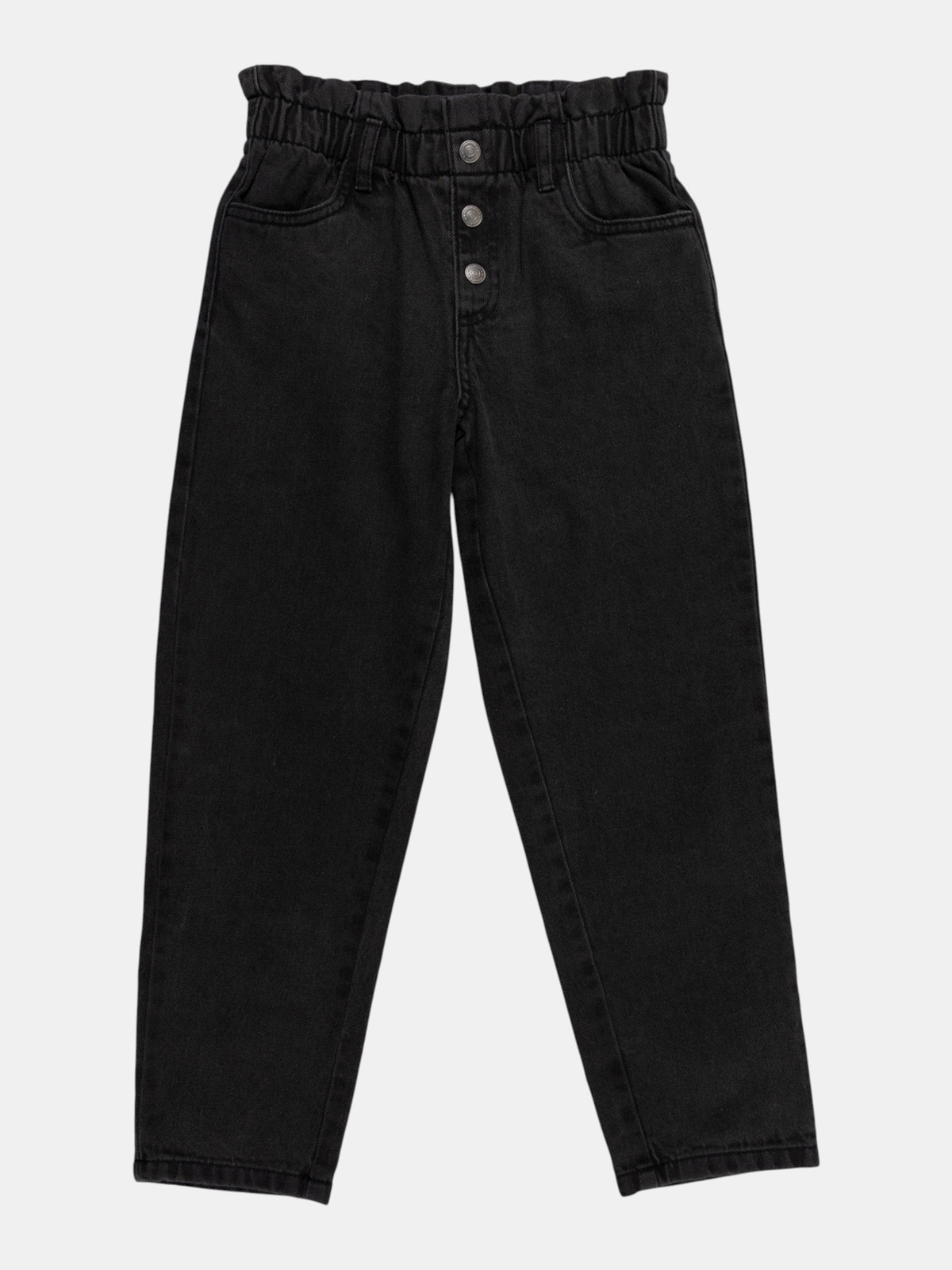 Jean mom noir lavé fille (6-12A) Jean mom noir lavé fille (6-12A)
