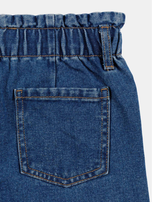 Jean MOM cerises brodées fille (3-8A)