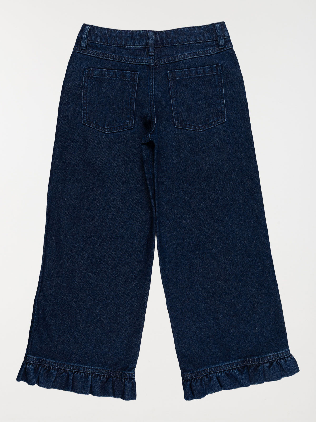 Jean wide leg denim brut fille (3-8A)