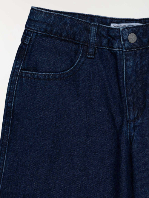 Jean wide leg denim brut...