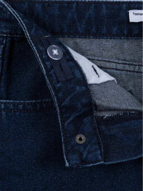 Jean wide leg denim brut...