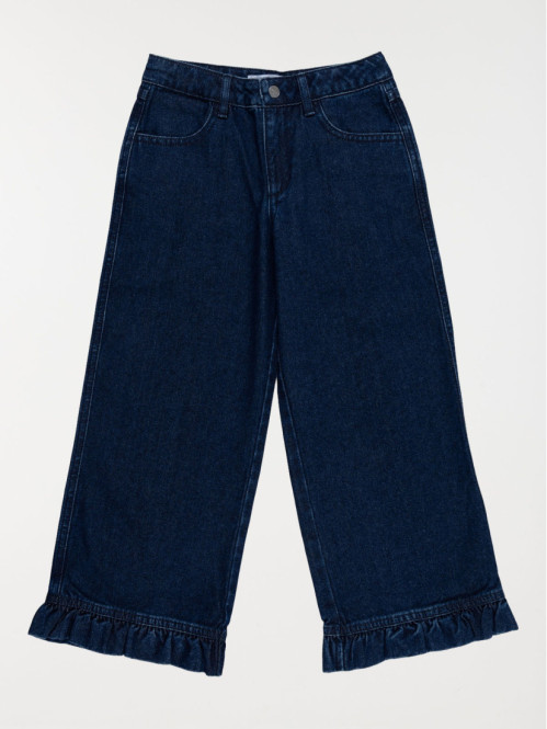 Jean wide leg denim brut...
