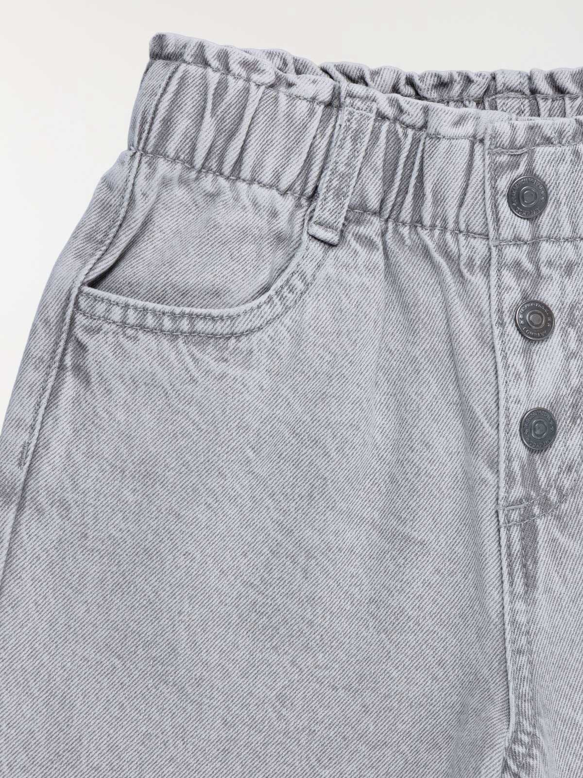 Jean wide leg gris clair fille (3-12A) Jean wide leg gris clair fille (3-12A)