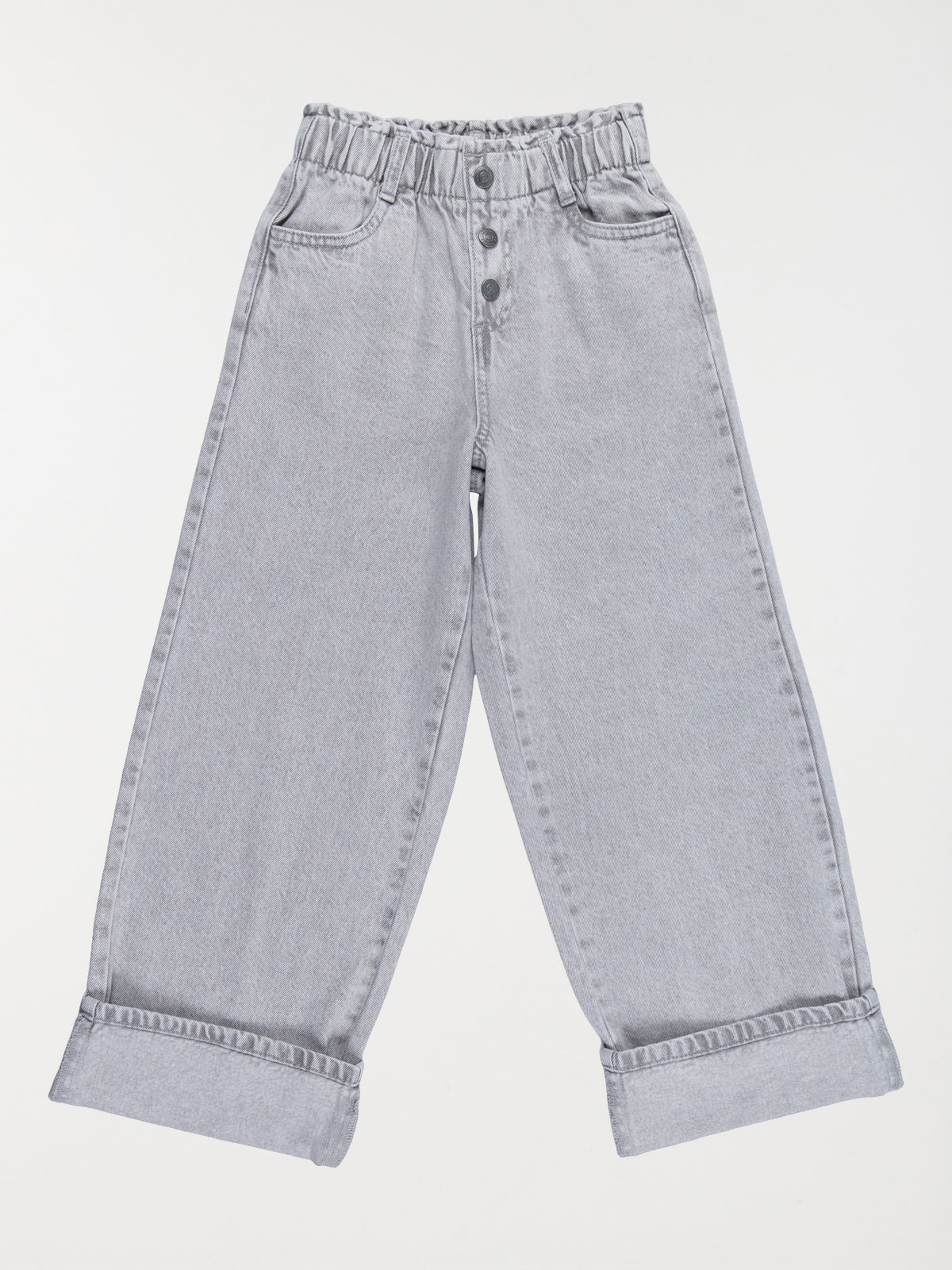 Jean wide leg gris clair fille (3-12A) Jean wide leg gris clair fille (3-12A)