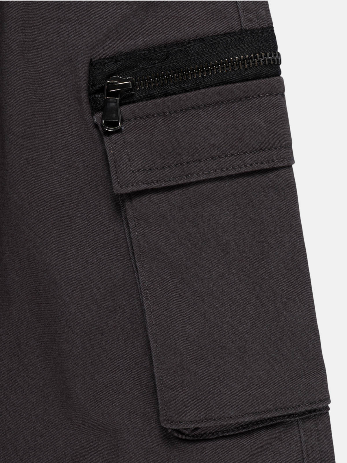Pantalon cargo gris stone (3-12A)