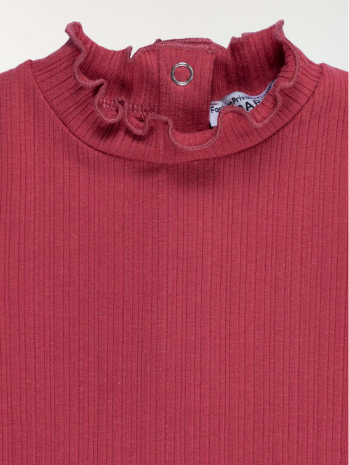 T-shirt rose marbré fille...