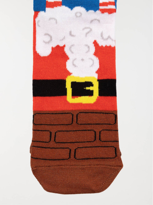 Lot paires chaussettes père-noël homme