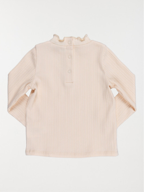 Tee-shirt cotelé fille (3-36M)