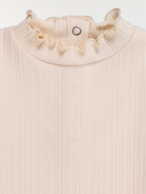 Tee-shirt cotelé fille (3-36M)