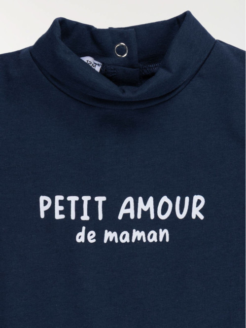 Tee-shirt col roulé garçon (3-36M)