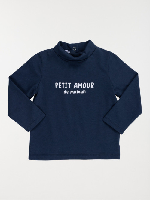 Tee-shirt col roulé garçon (3-36M)