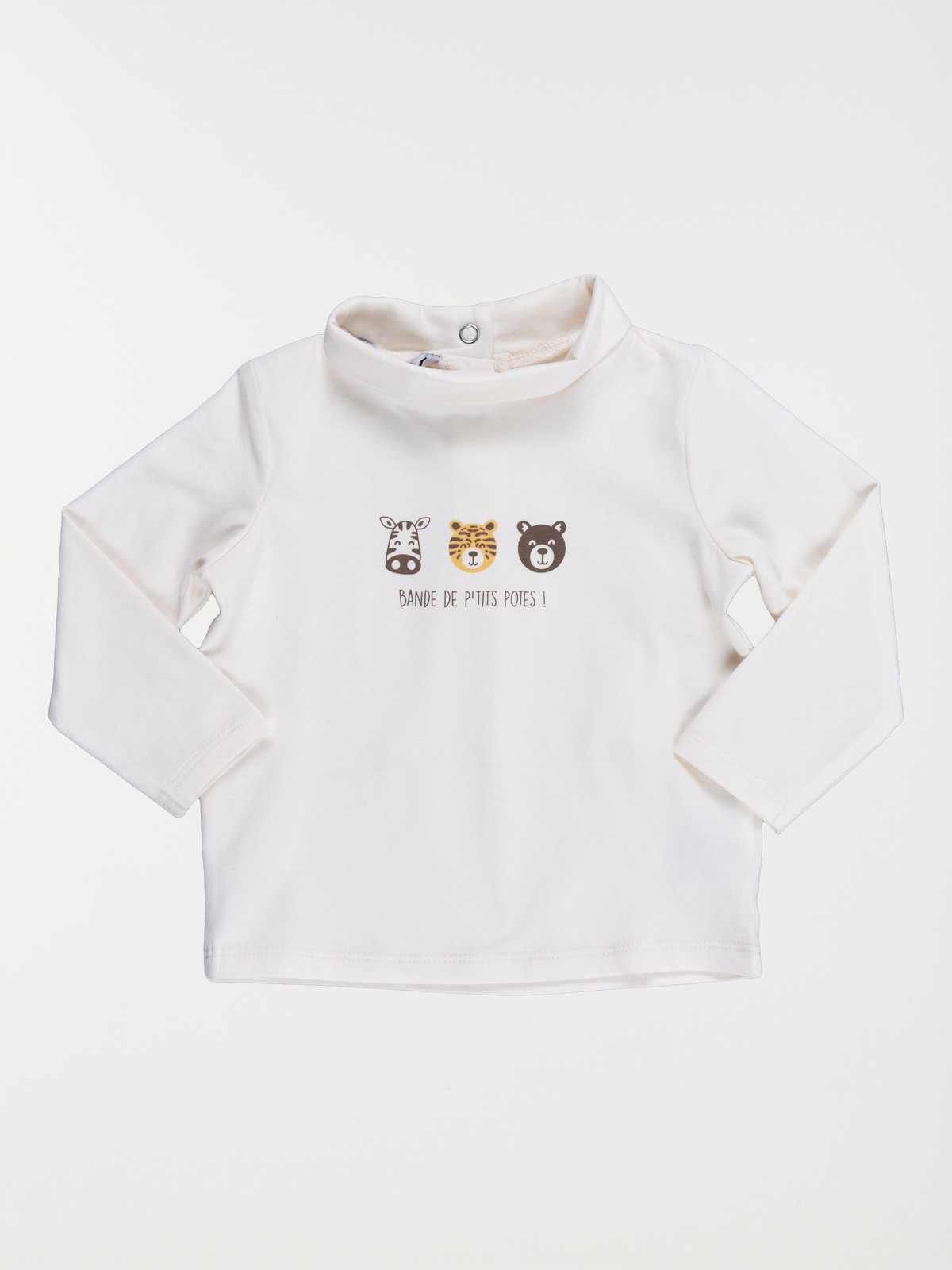 T-shirt message écru garçon (3-36M)