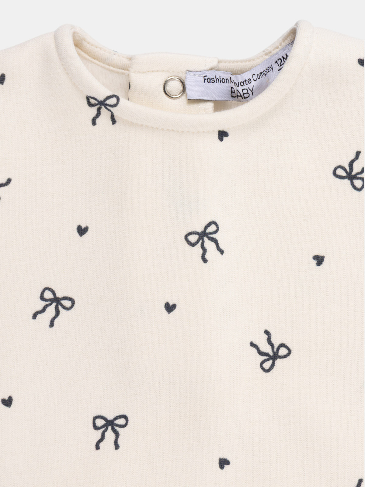 Sweat motif noeud fille (3-36M)