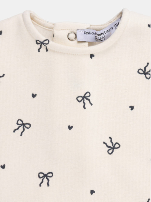 Sweat motif noeud fille...