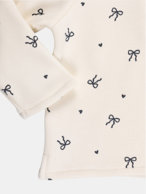Sweat motif noeud fille...