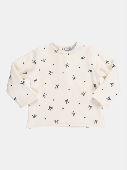 Sweat motif noeud fille...