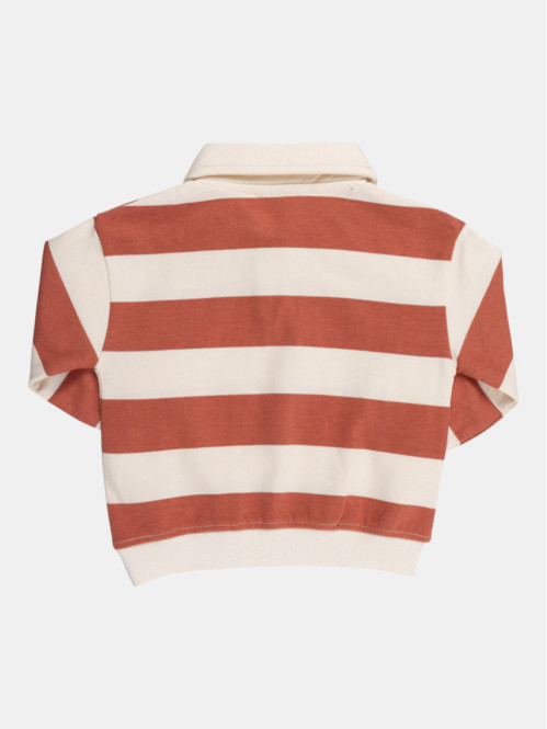 Sweat polo rayé garçon (3-36M)