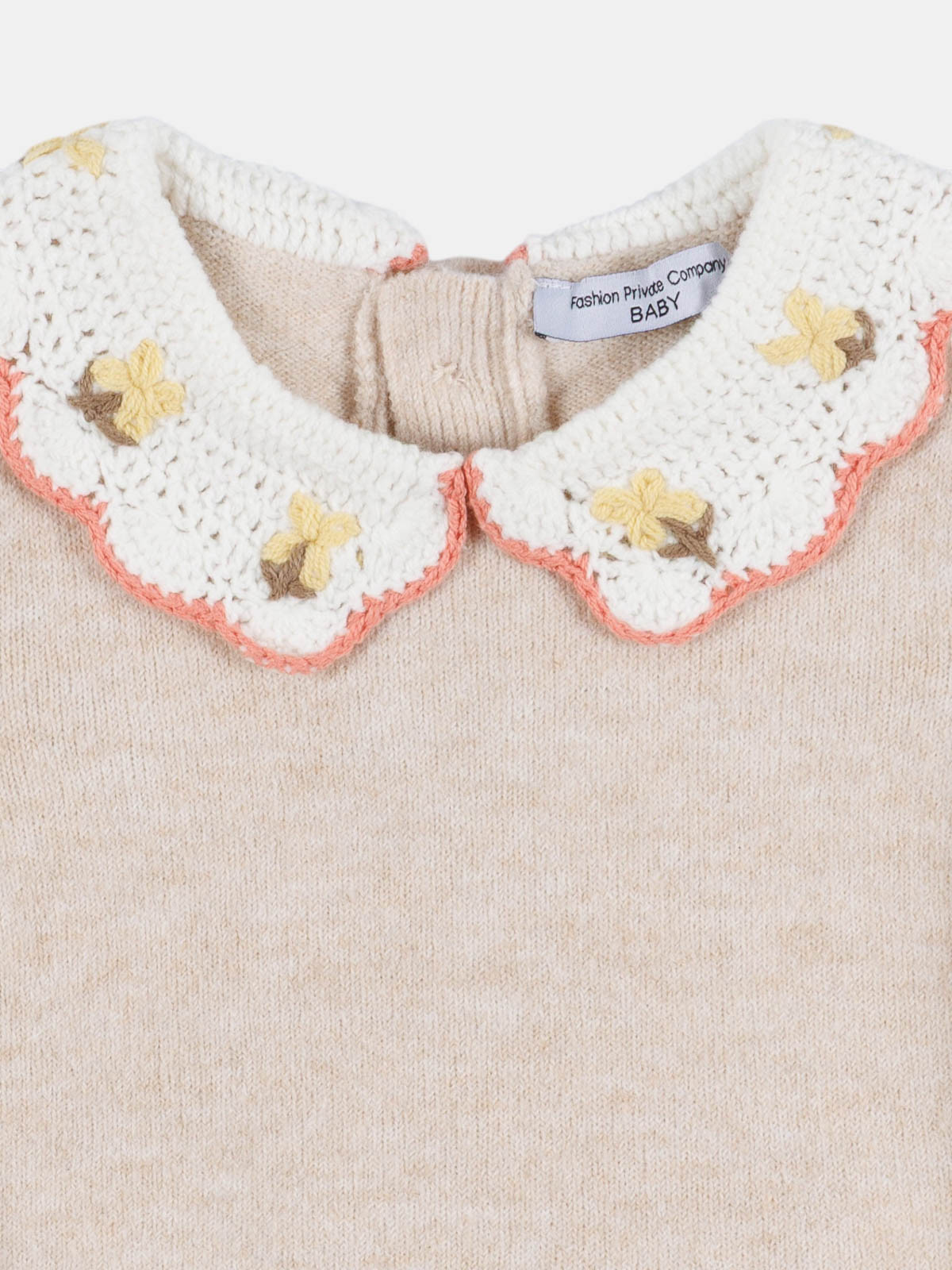 Pull tricot royal chiné fille (3-36M) Pull tricot royal chiné fille (3-36M)