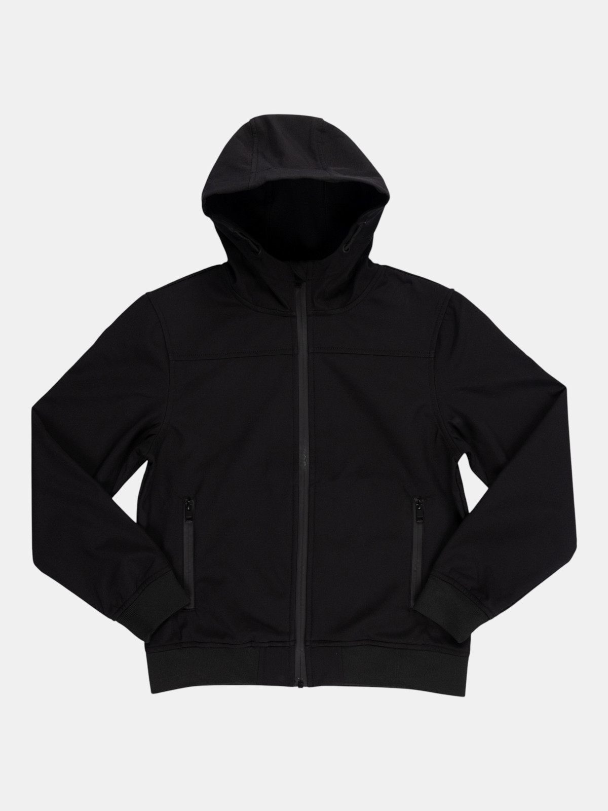 Blouson à capuche noir garçon (XXS-M)
