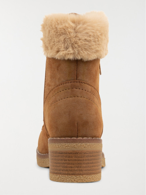 Boots fourrées femme camel outlet