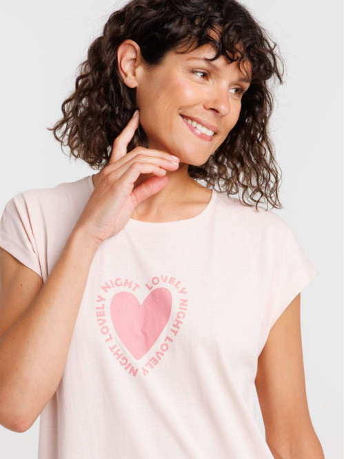 Chemise de nuit motif coeur...