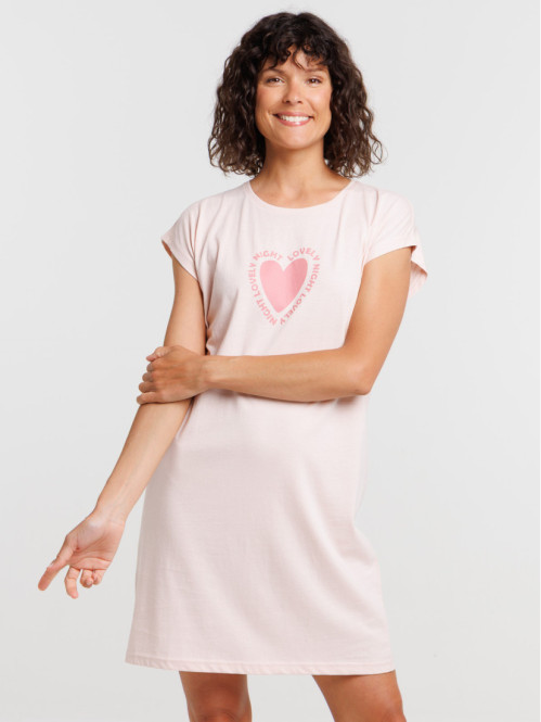 Chemise de nuit motif coeur...