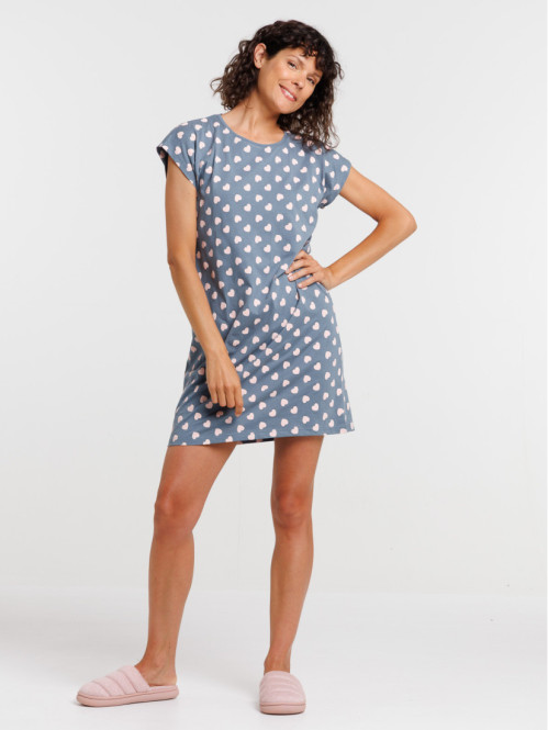 Chemise de nuit coeur all...